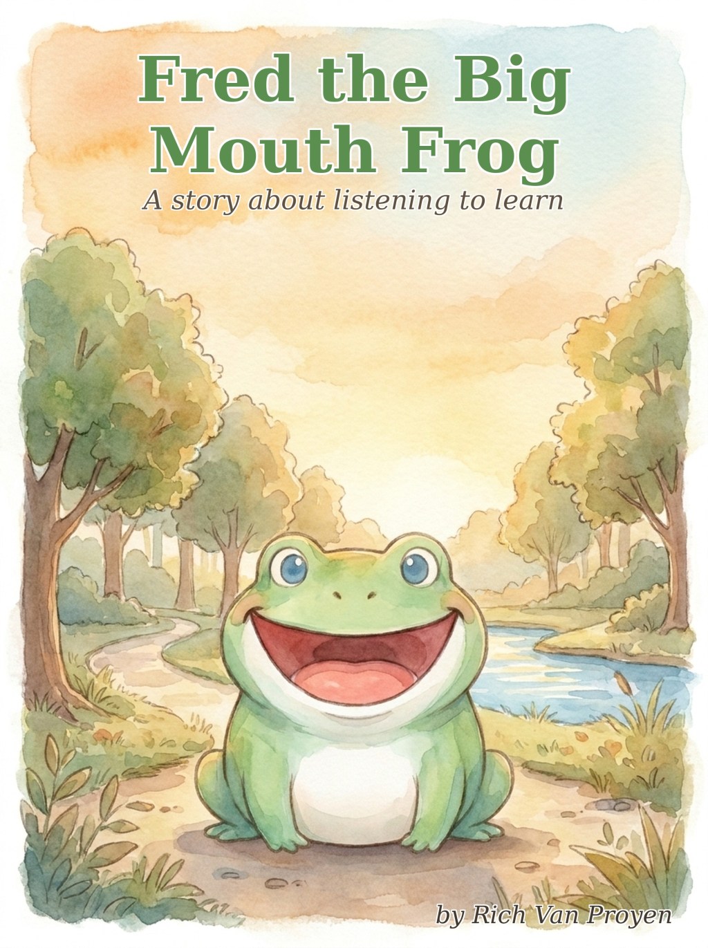 Front cover of Fred the Big Mouth Frog by Rich Van Proyen